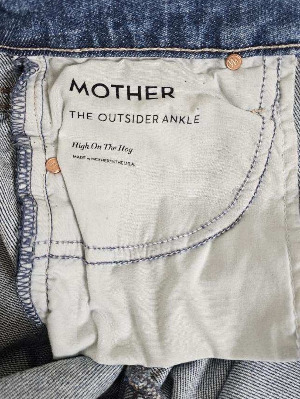MOTHER Denim The LOOKER ANKLE High On The Hog Size 27 - Picture 12 of 15